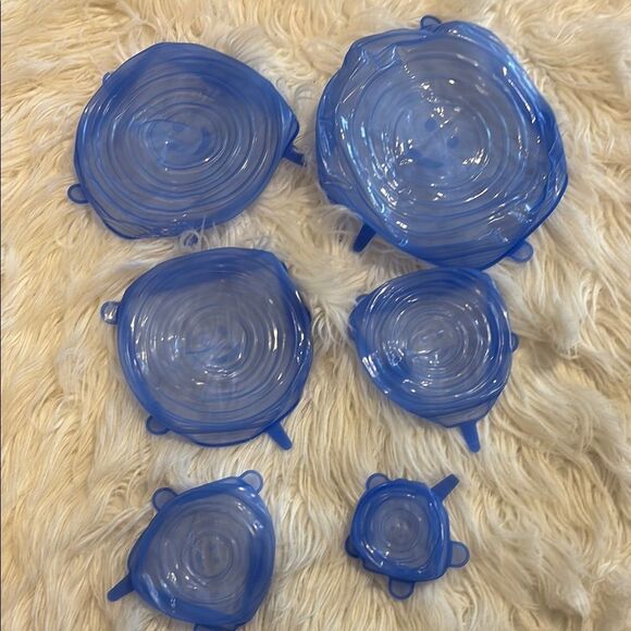 Silicone Stretch Lids - Blue or Pink - Picture 1 of 6